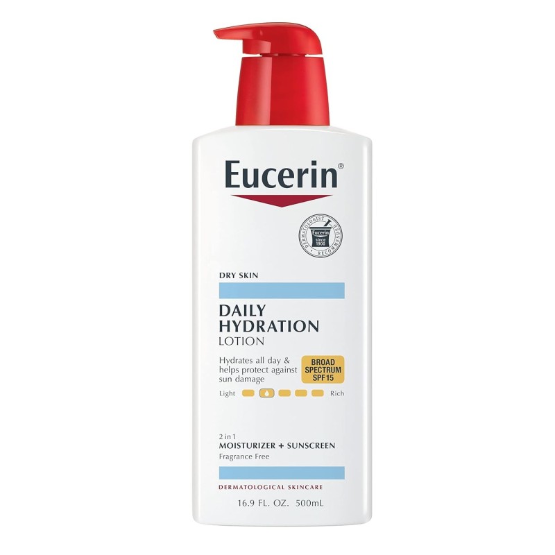 Eucerin Daily Hydration Moisturizer & Sunscreen Lotion SPF 15 16.9 oz Eucerin Daily Hydration Moisturizer & Sunscreen Lotion SPF 15 16.9 oz