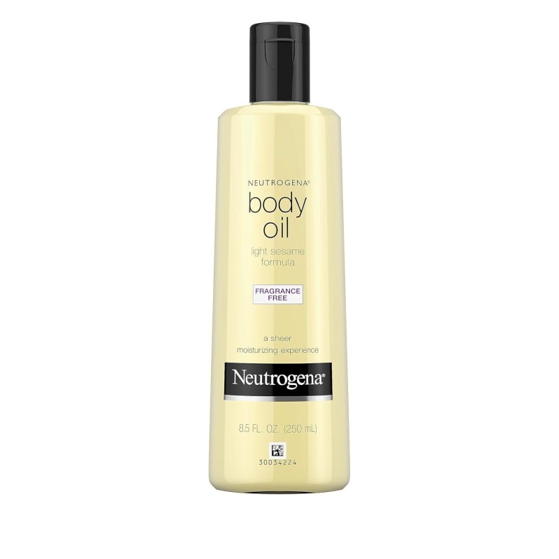 Neutrogena Fragrance-Free Body Oil Light Sesame Formula, Dry Skin Moisturizer & Hydrating Body Massage Oil Neutrogena Fragrance-Free Body Oil Light Sesame Formula, Dry Skin Moisturizer & Hydrating Body Massage Oil