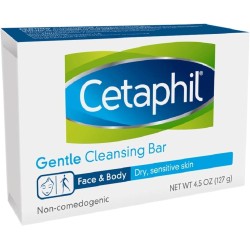 Cetaphil Dry Sensitive Skin Gentle Cleansing Bar, 4.5 Ounces