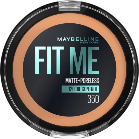 Maybelline New York FIT ME Matte Poreless Powder, Lightweight, 16hr Long Wearing350 Caramel