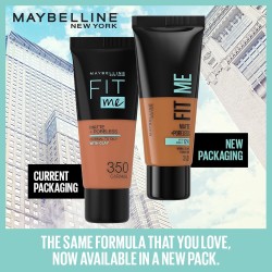 Maybelline Fit Me Foundation, Matte & Poreless, Full Coverage Blendable Normal to Oily Skin, 350 Caramel 30ml