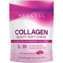 NeoCell Collagen Peptides Vitamin C & Hyaluronic Acid, Gluten Free, Supports Hair, Skin, & Nail Health, Collagen Type 1 and 3