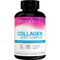 NeoCell Joint Complex With Collagen Type 2 and Hyaluronic Acid, Joint Health Supplement, Capsule, 120 Count, 1 Bottle