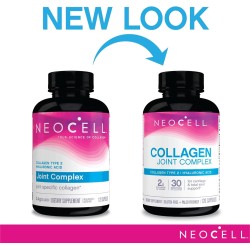 NeoCell Joint Complex With Collagen Type 2 and Hyaluronic Acid, Joint Health Supplement, Capsule, 120 Count, 1 Bottle