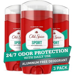 Old Spice Aluminum Free Deodorant for Men, High Endurance Sport, 3 Oz