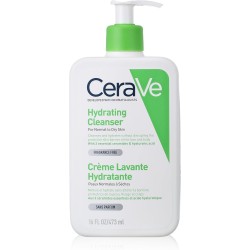 CeraVe Hydrating Cleanser for Normal to Dry Skin 473ml with Hyaluronic Acid & 3 Essential Ceramides