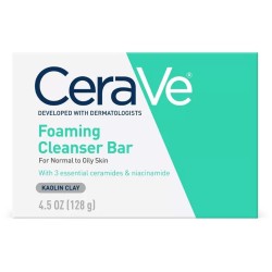 CeraVe Foaming Body and Facial Cleanser Bar Soap - 4.5oz