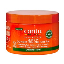 Cantu Leave in Conditioning Cream with Shea Butter for Natural Hair, 12 oz