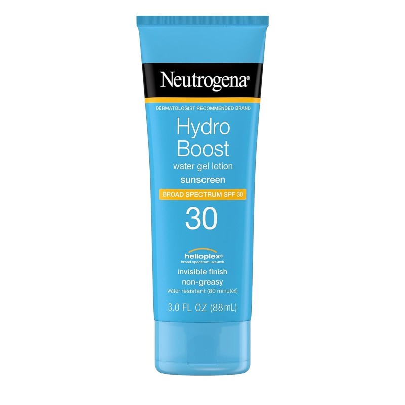 Neutrogena Hydro Boost Water Gel Sunscreen Lotion with Broad Spectrum SPF 30, 3 fl. Oz