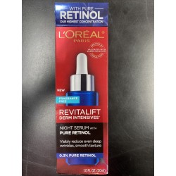 L'Oreal Paris Revitalift Derm Intensives Night Serum 0.3% Pure Retinol 1 fl oz