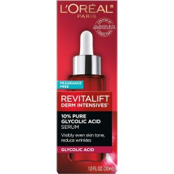 Glycolic Acid Peel Serum for Skin, L'Oreal Paris Revitalize Hydrates, 1 Oz