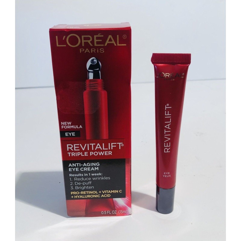 L'Oreal Paris Revitalift Triple Power Anti Aging Eye Cream 15 ml NEW IN BOX
