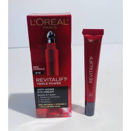 L'Oreal Paris Revitalift Triple Power Anti Aging Eye Cream 15 ml NEW IN BOX