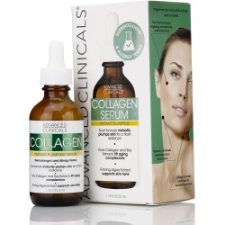 Advanced Clinicals Collagen Face Serum Skin Care Anti Aging Moisturizer For Skin Tightening, Brightening & Hydrating.