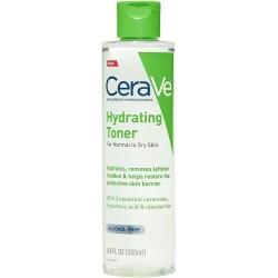 CeraVe Hydrating Toner for Face Non-Alcoholic with Hyaluronic Acid Full Size, 6.8 Fl Oz