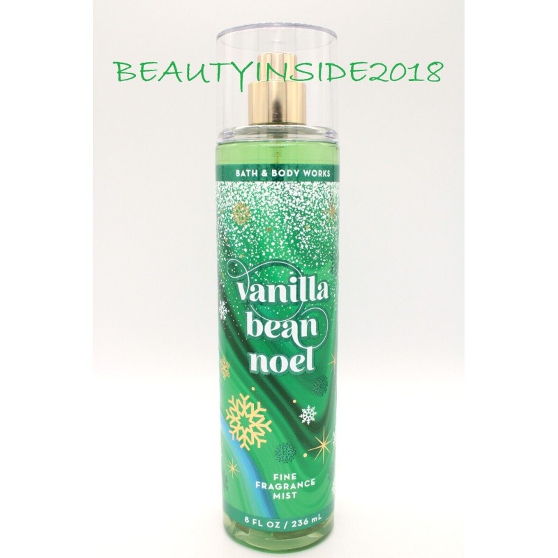BATH & BODY WORKS VANILLA BEAN NOEL FINE FRAGRANCE MIST BODY SPRAY 8 OZ LARGE BATH & BODY WORKS VANILLA BEAN NOEL FINE FRAGRANCE MIST BODY SPRAY 8 OZ LARGE