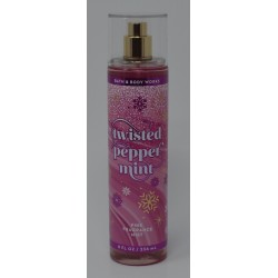 BATH & BODY WORKS TWISTED PEPPERMINT FINE FRAGRANCE MIST BODY SPRAY 8 OZ LARGE