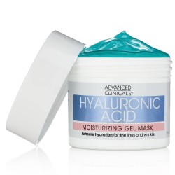 Advanced Clinicals Hyaluronic Acid Gel Facial Mask Skin Care Treatment Moisturizer