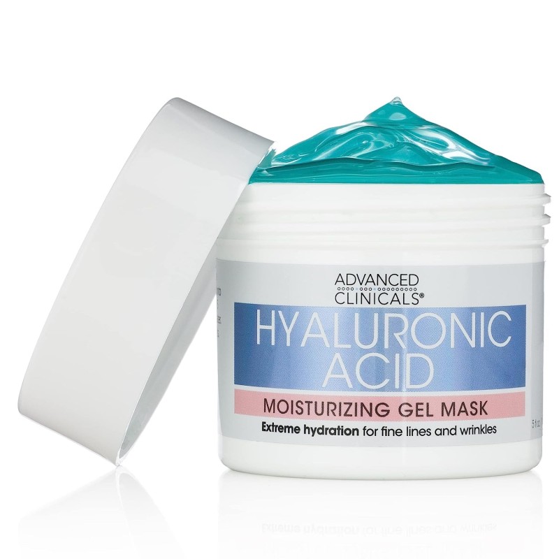 Advanced Clinicals Hyaluronic Acid Gel Facial Mask Skin Care Treatment Moisturizer Advanced Clinicals Hyaluronic Acid Gel Facial Mask Skin Care Treatment Moisturizer