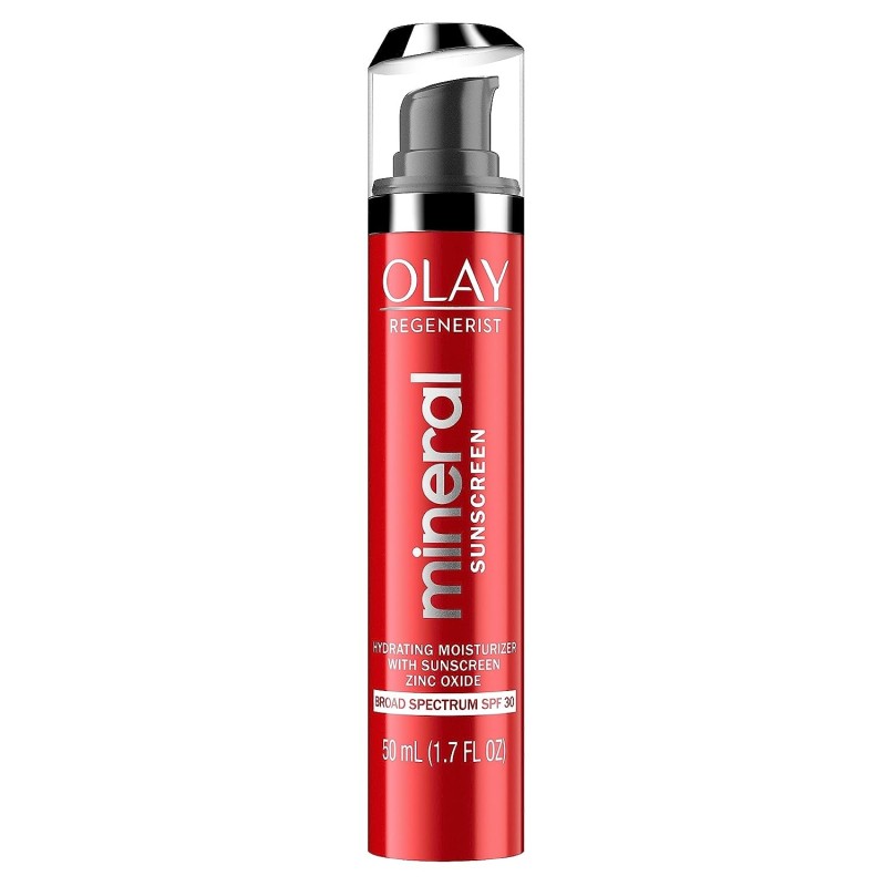 Olay Regenerist Mineral Sunscreen Face Moisturizer, Zinc Oxide, SPF 30, 1.7 Oz Olay Regenerist Mineral Sunscreen Face Moisturizer, Zinc Oxide, SPF 30, 1.7 Oz
