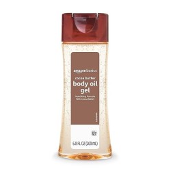 Amazon Basics Body Oil Gel with Cocoa Butter, Paraben Free, 6.8 Fluid Ounce, 1-Pack (Previously Solimo)