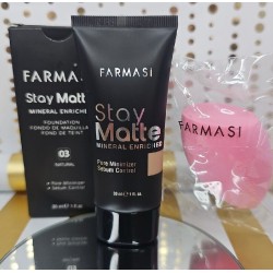 Farmasi Make Up Stay Matte Mineral Foundation 1 oz 03 NATURAL