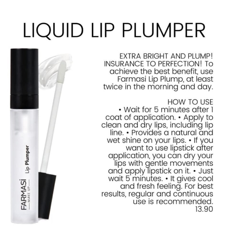 FARMASI-MAKE UP- NEW LIP PLUMPER COLLECTION FARMASI-MAKE UP- NEW LIP PLUMPER COLLECTION