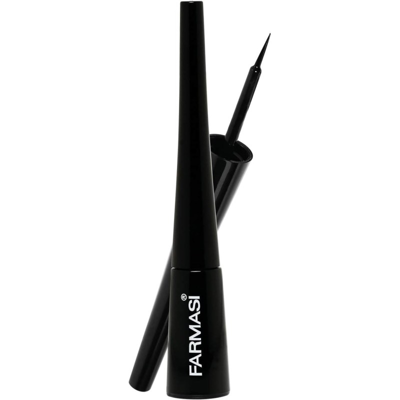FARMASI Deep Look Eyeliner, Quick Drying, Smudge Proof, non-Flowing Formula and Special Sponge Tip Creates Clear Fine
